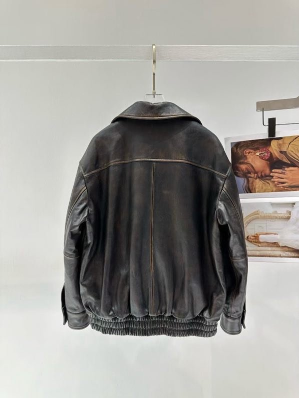 Jacket leather women's фото 7