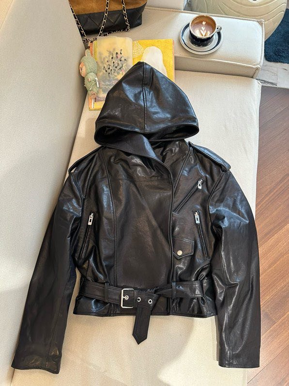 Jacket leather women's фото 7