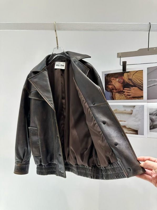 Jacket leather women's фото 8