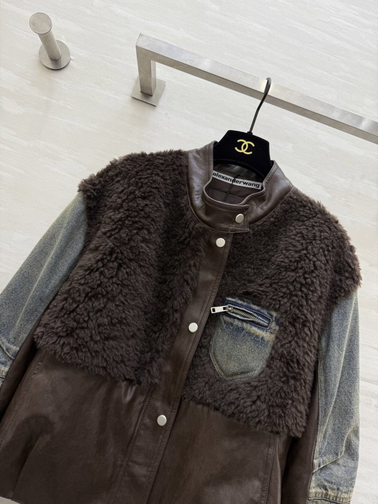 Куртка на пуху джинсова жіноча фото 2