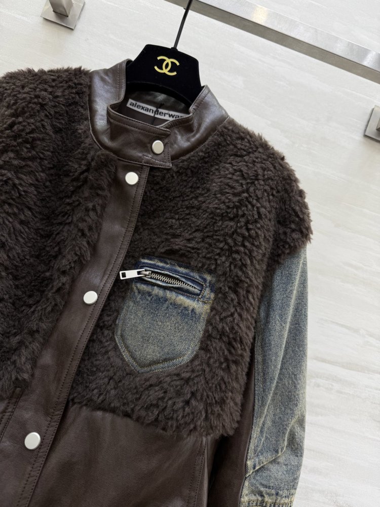 Куртка на пуху джинсова жіноча фото 3