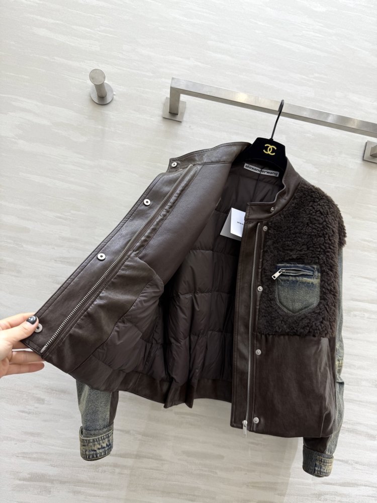 Куртка на пуху джинсова жіноча фото 7