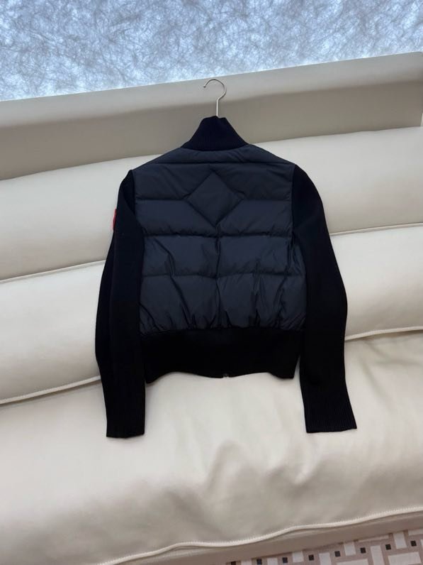 Куртка пуховик з кашемировыми рукавами фото 6