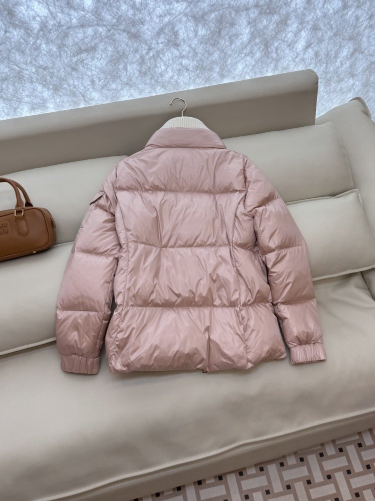 Куртка пуховик с воротником-стойкой фото 5