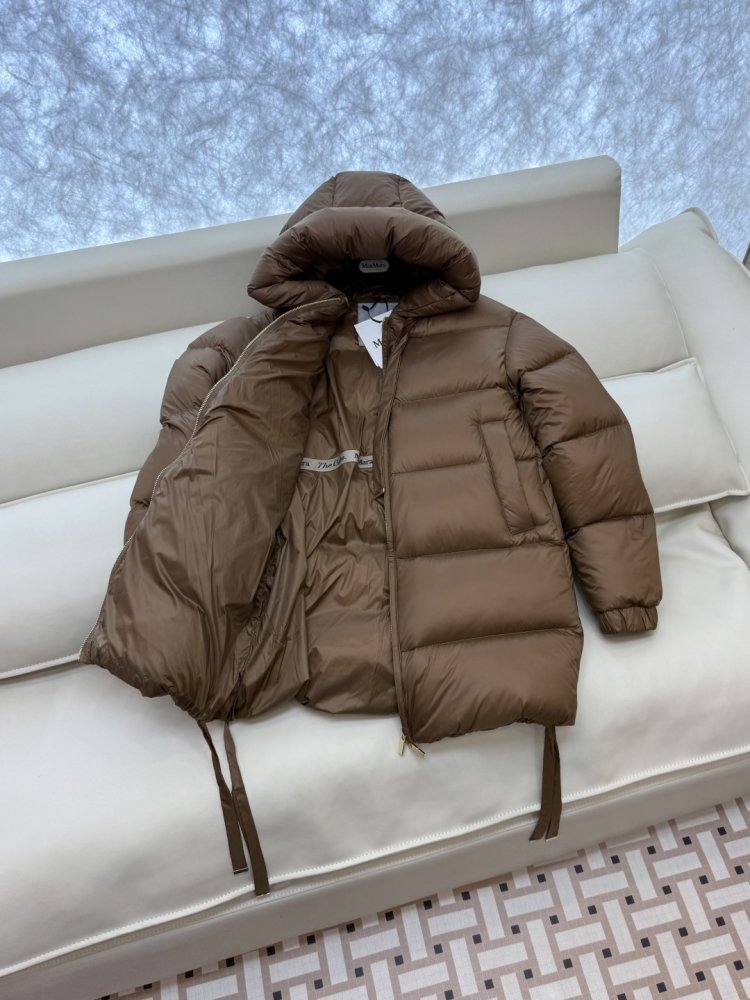 Куртка пуховик средней длины фото 4