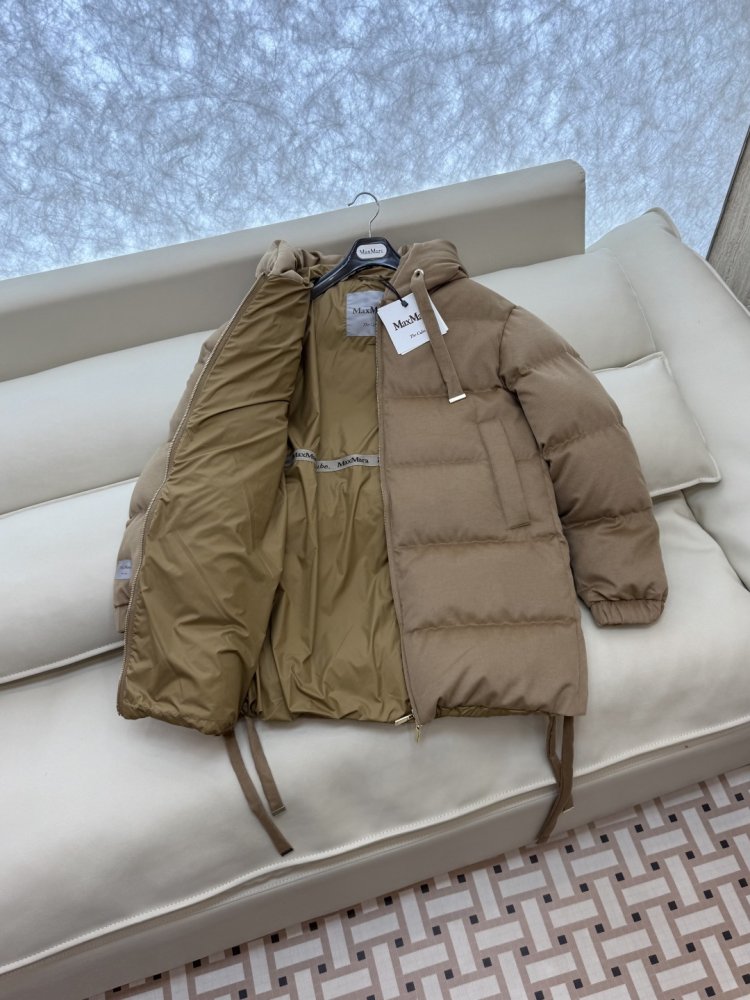 Куртка пуховик средней длины фото 4