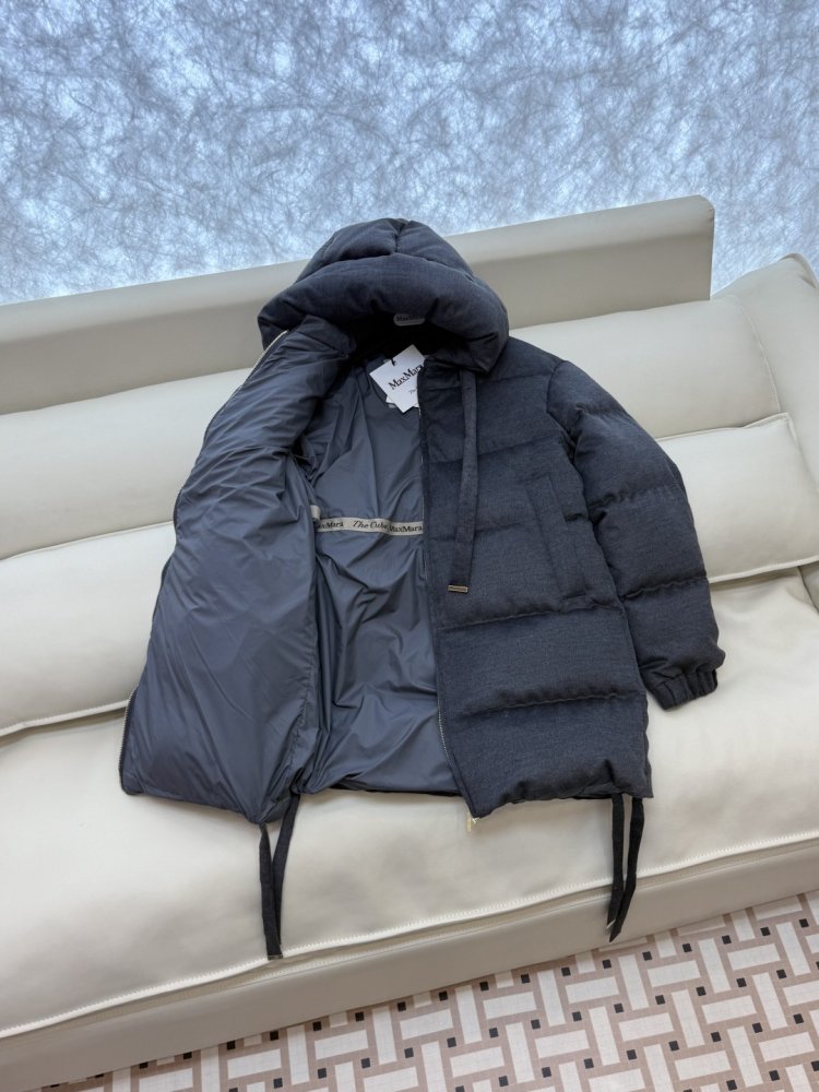 Куртка пуховик средней длины фото 4