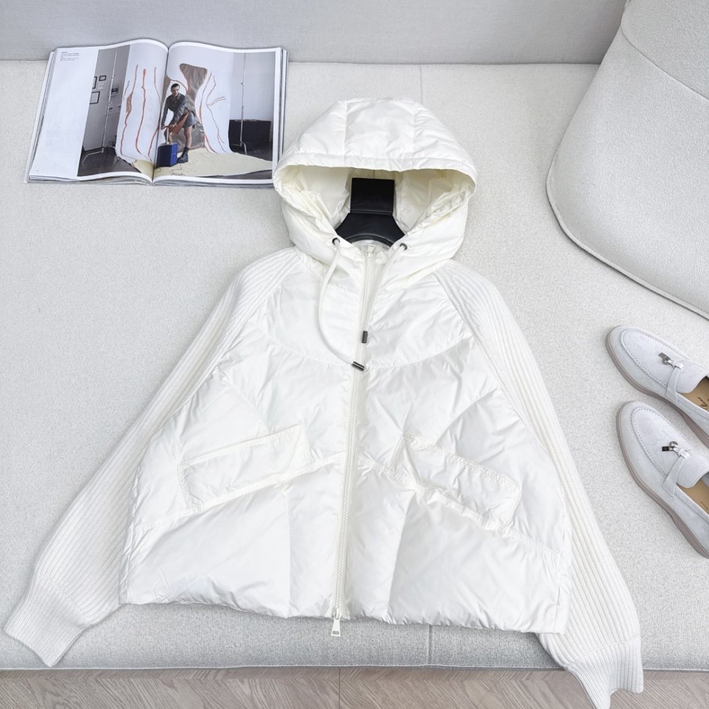 Куртка пуховик в стиле пэчворк