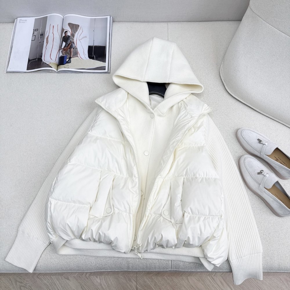 Куртка пуховик в стиле пэчворк фото 2