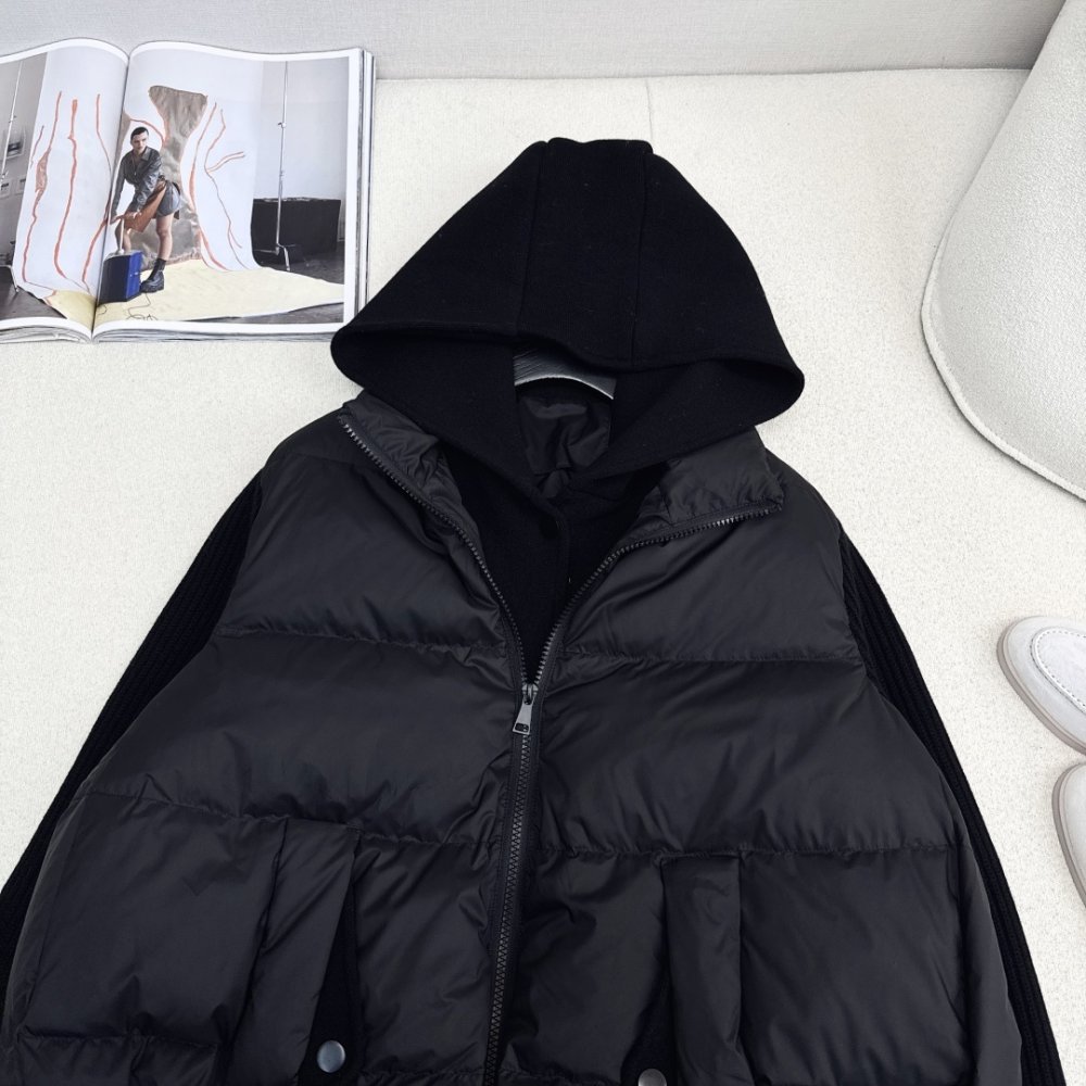 Куртка пуховик в стиле пэчворк фото 2