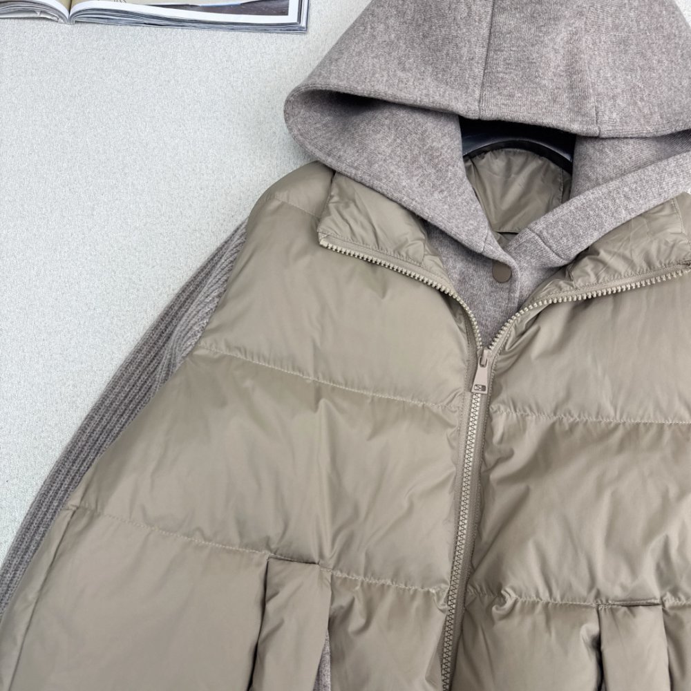 Куртка пуховик в стиле пэчворк фото 3