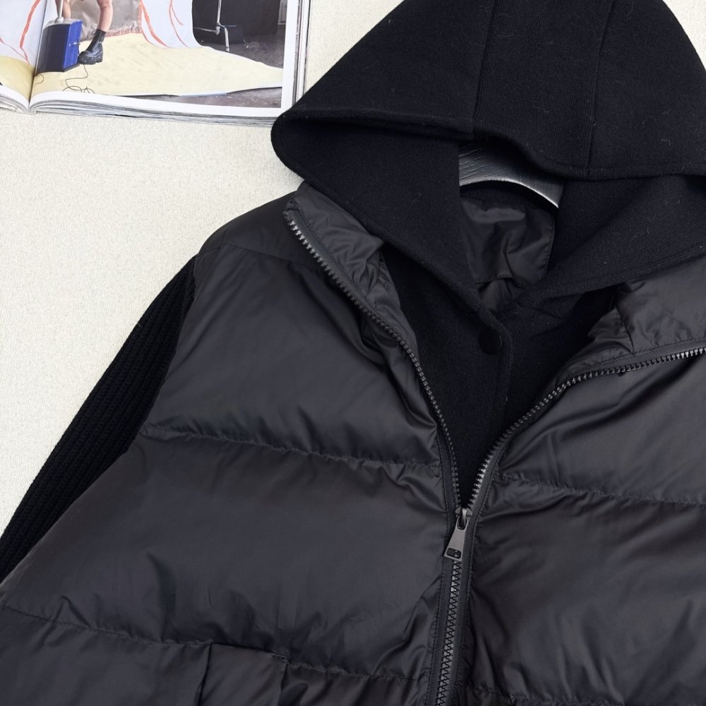 Куртка пуховик в стиле пэчворк фото 3