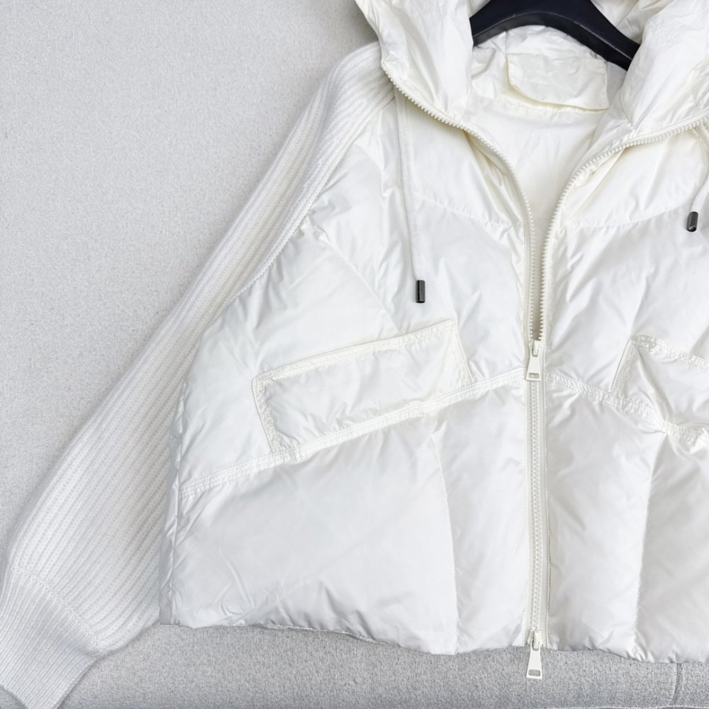 Куртка пуховик в стиле пэчворк фото 5