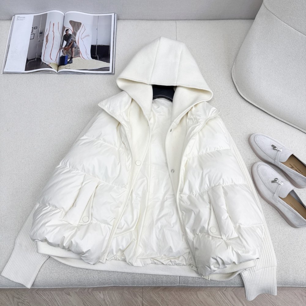 Куртка пуховик в стиле пэчворк фото 6