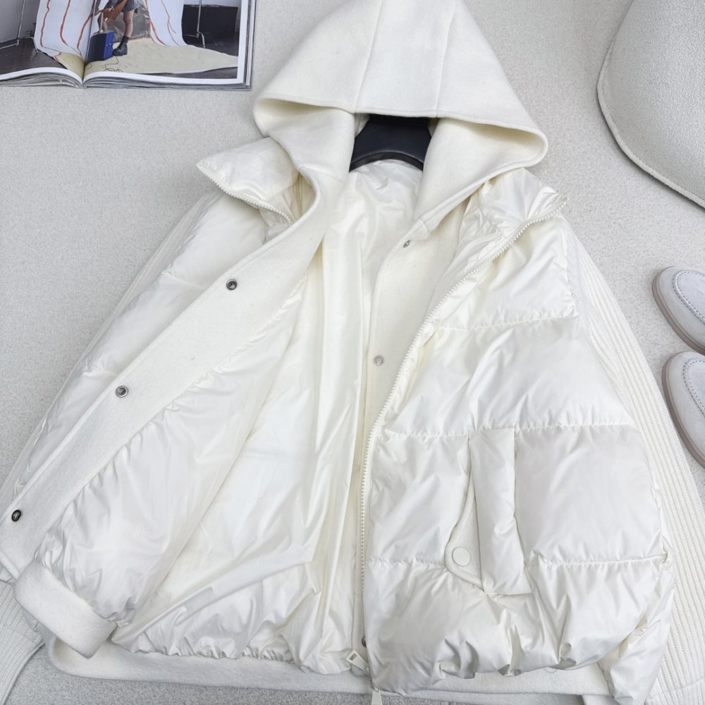 Куртка пуховик в стиле пэчворк фото 7