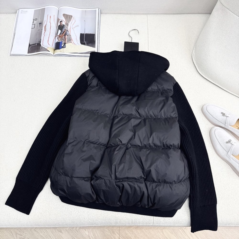 Куртка пуховик в стиле пэчворк фото 8