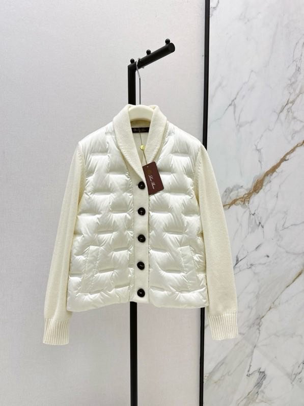 Куртка пуховик женская с кашемировыми рукавами