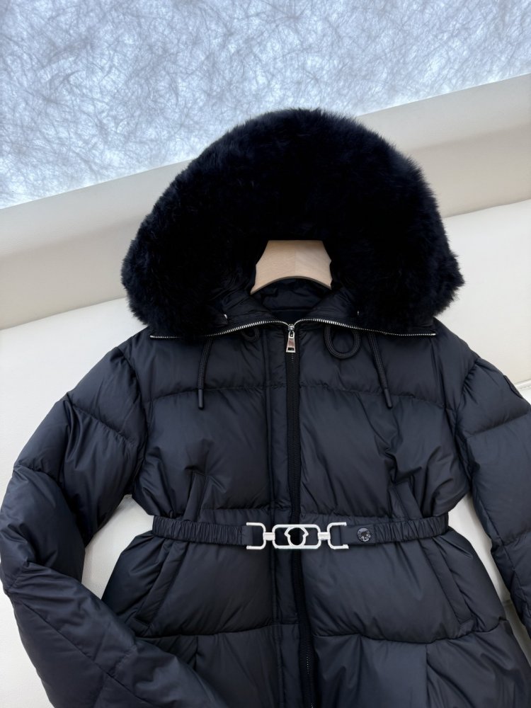 Куртка пуховик женская с меховым воротником фото 7