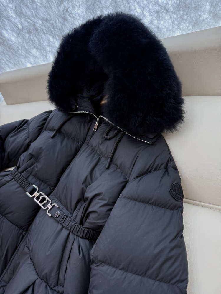 Куртка пуховик женская с меховым воротником фото 8