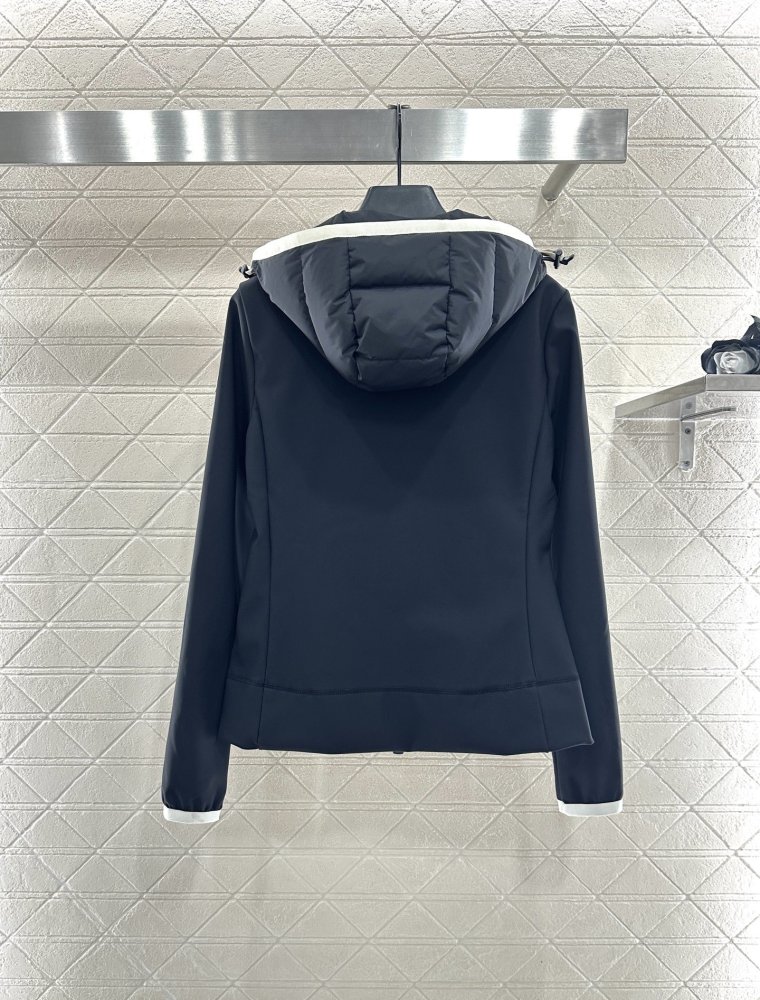 Куртка в стиле пэчворк с капюшоном фото 2