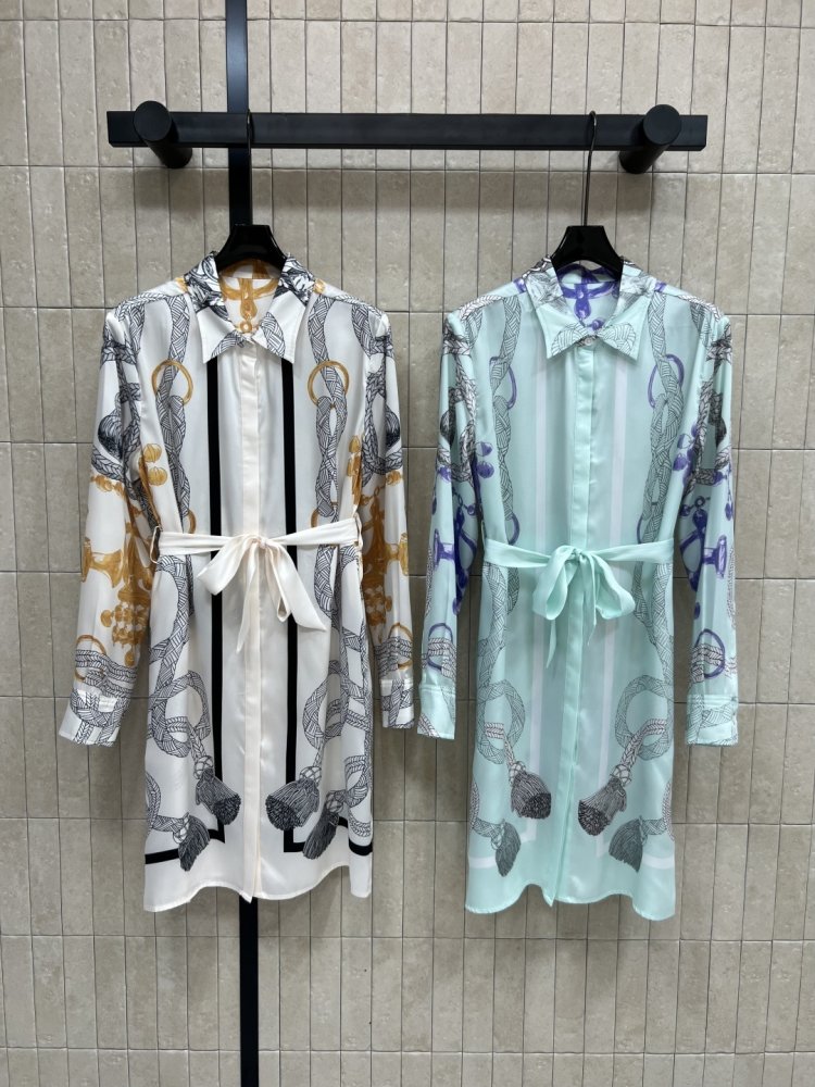 Lung dress shirt from belt