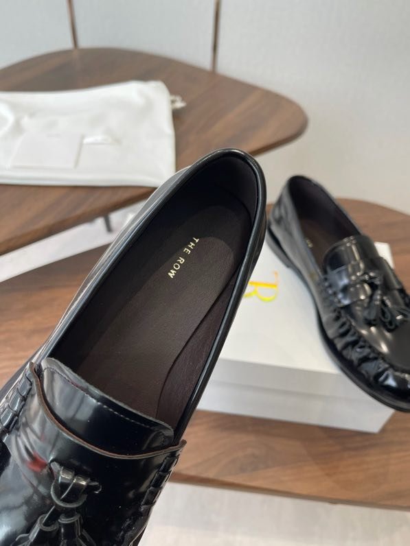 Лоферы кожаные с плиссировкой фото 7