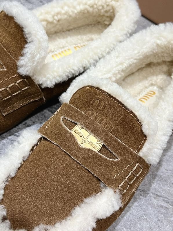 Лоферы меховые женские фото 4