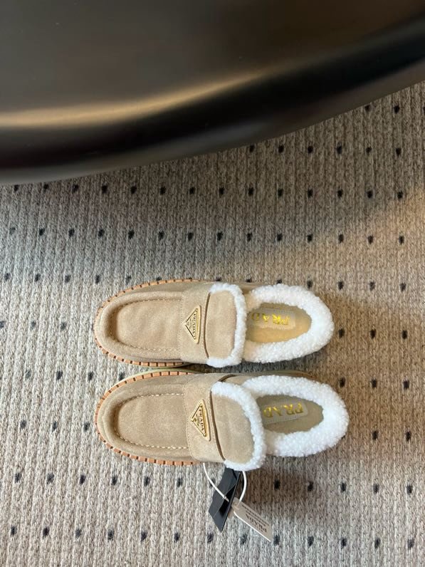 Лоферы на меху и высокой подошве фото 2