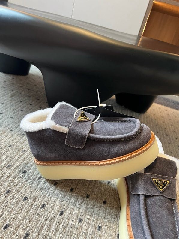 Лоферы on fur and high soled фото 4