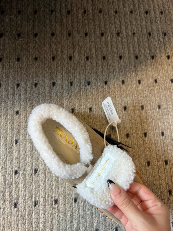 Лоферы на меху и высокой подошве фото 9