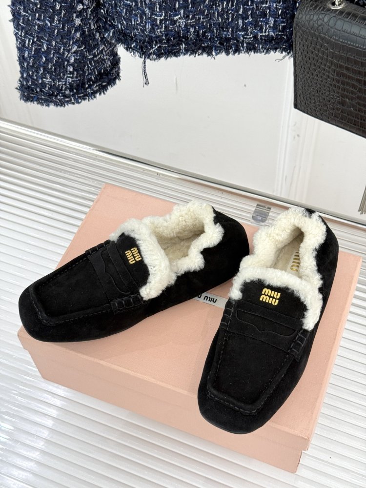 Лоферы на меху женские фото 2