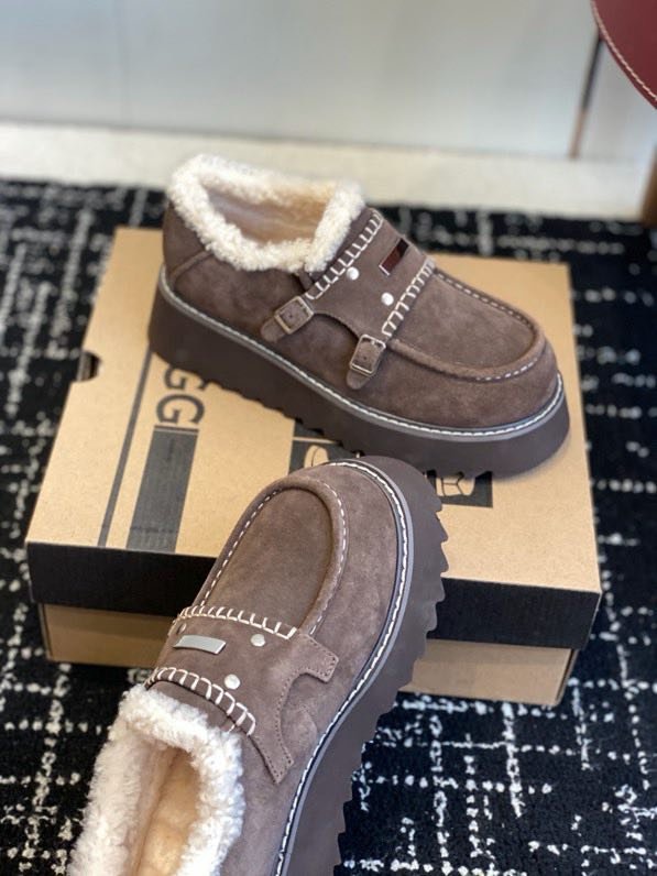 Лоферы на меху женские фото 2