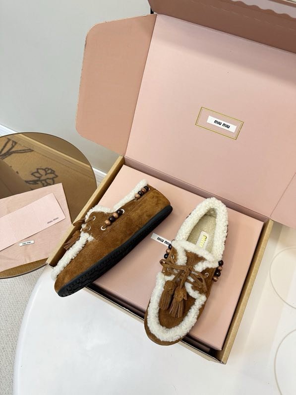 Лоферы на меху женские фото 2