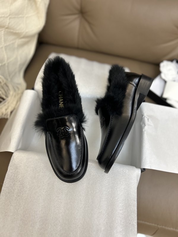 Лоферы на меху женские фото 2