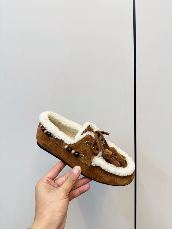 Лоферы на меху женские фото 3