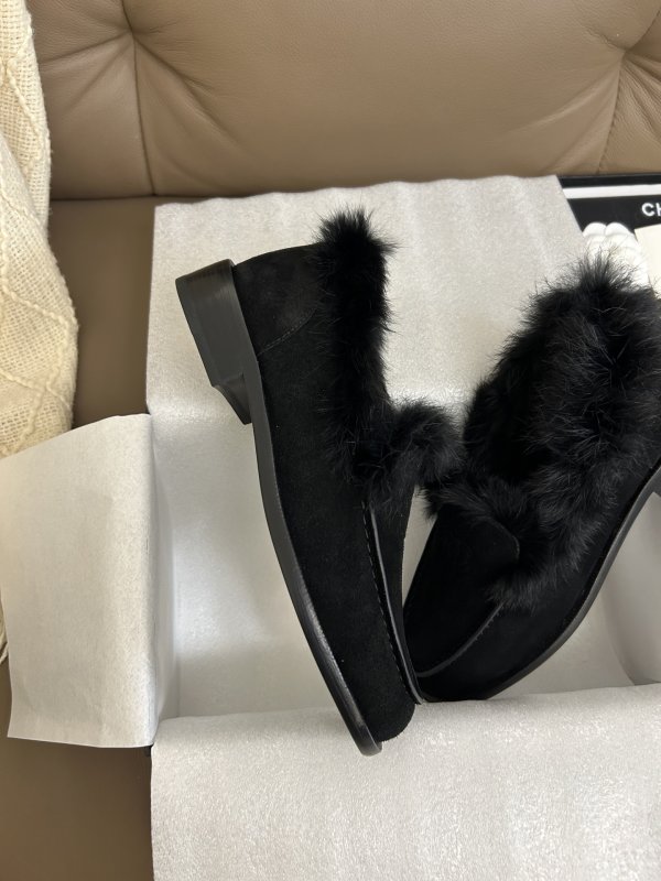 Лоферы на меху женские фото 3