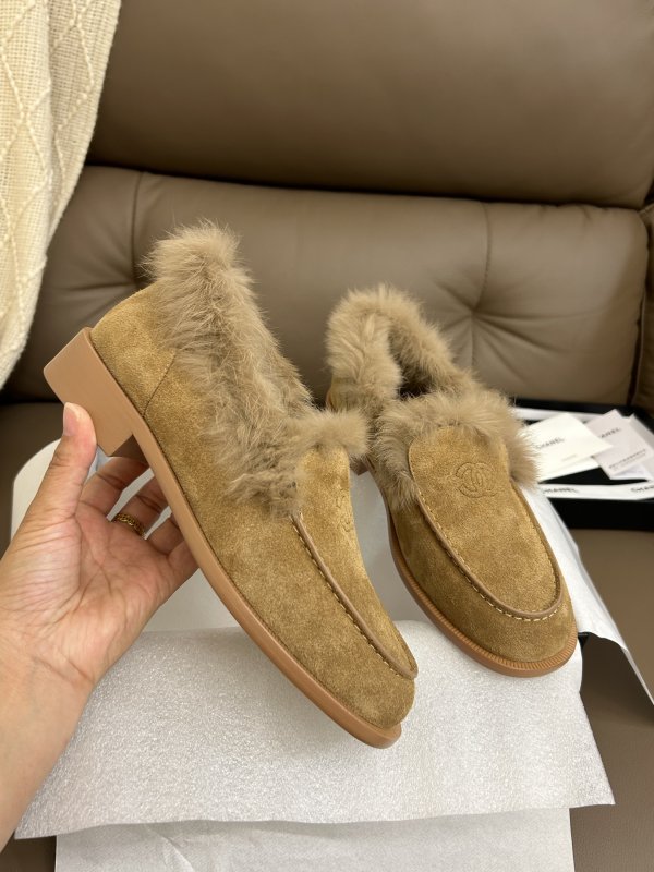 Лоферы на меху женские фото 3