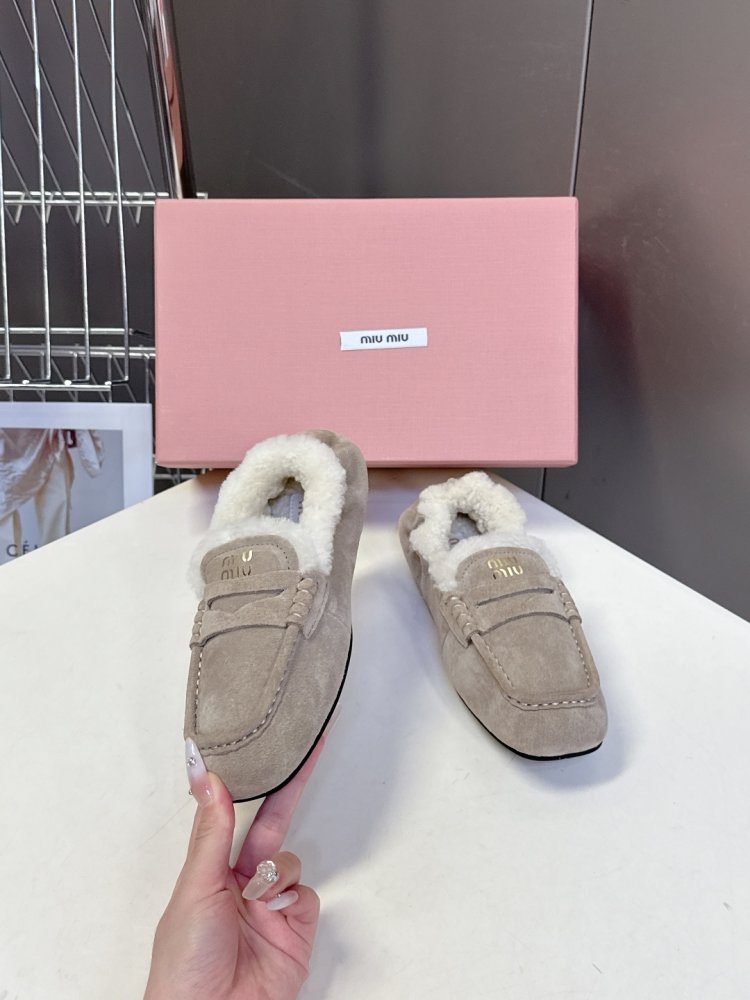 Лоферы на меху женские фото 4