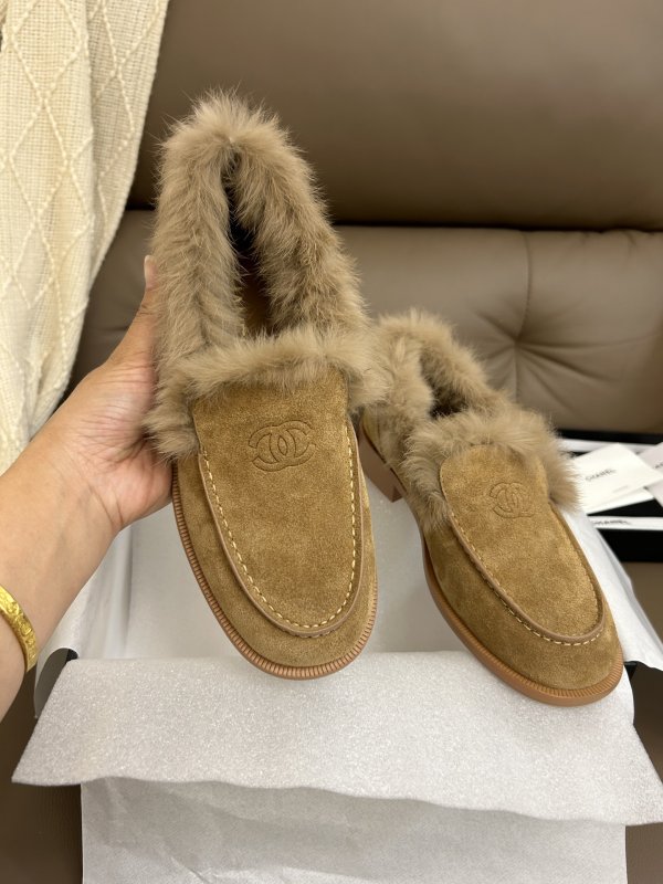 Лоферы на меху женские фото 4