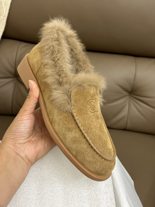 Лоферы на меху женские фото 5