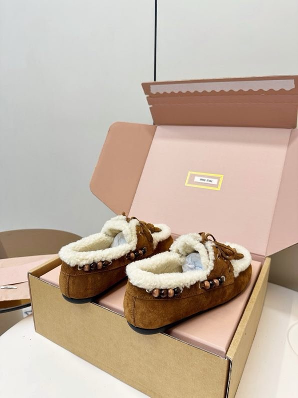 Лоферы на меху женские фото 6