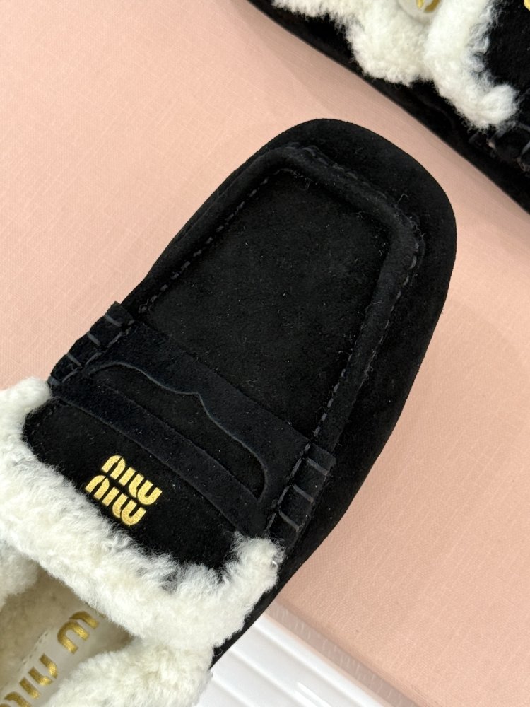 Лоферы на меху женские фото 7