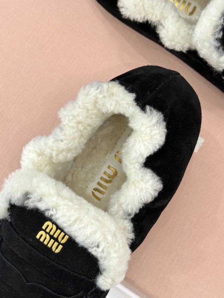 Лоферы на меху женские фото 8