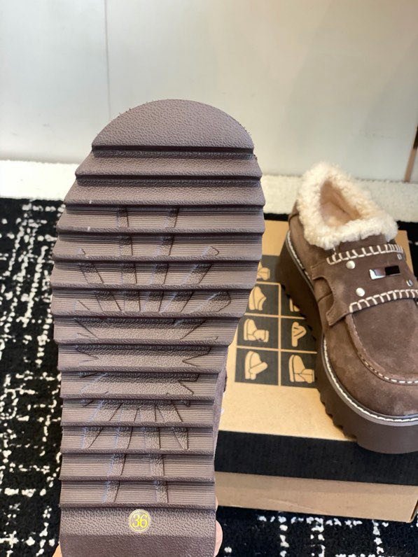 Лоферы на меху женские фото 8