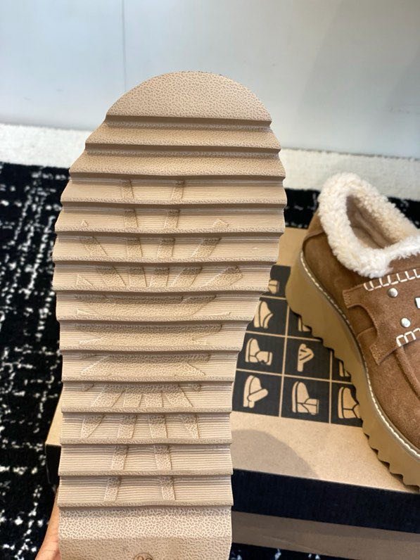 Лоферы на меху женские фото 8