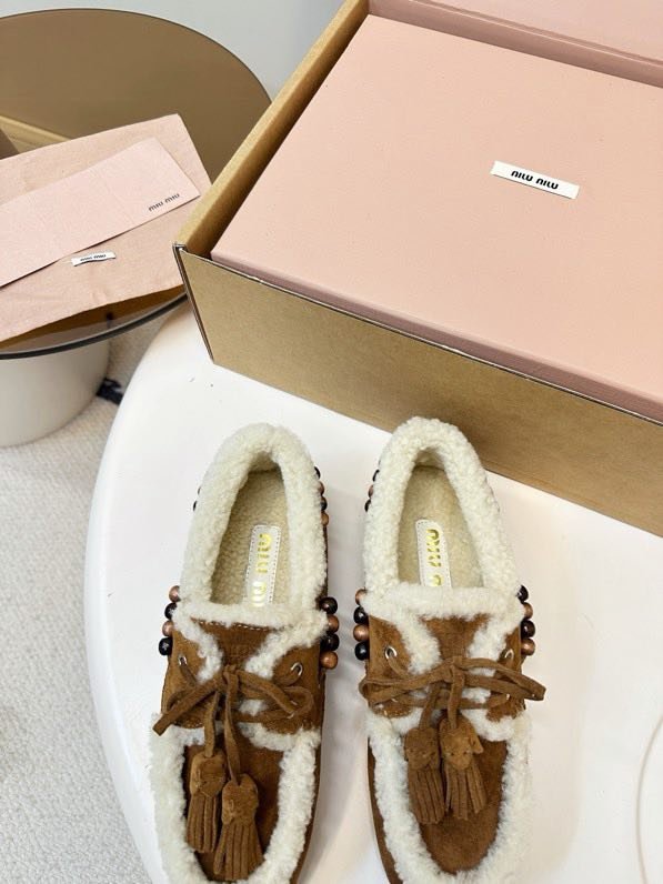 Лоферы на меху женские фото 8