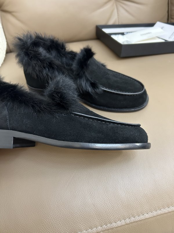 Лоферы на меху женские фото 9