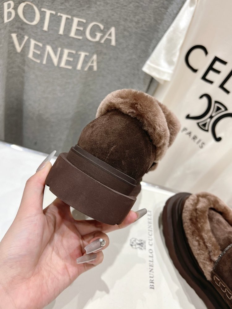 Лоферы на меху зимние женские фото 8