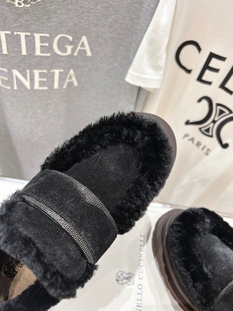 Лоферы на меху зимние женские фото 8