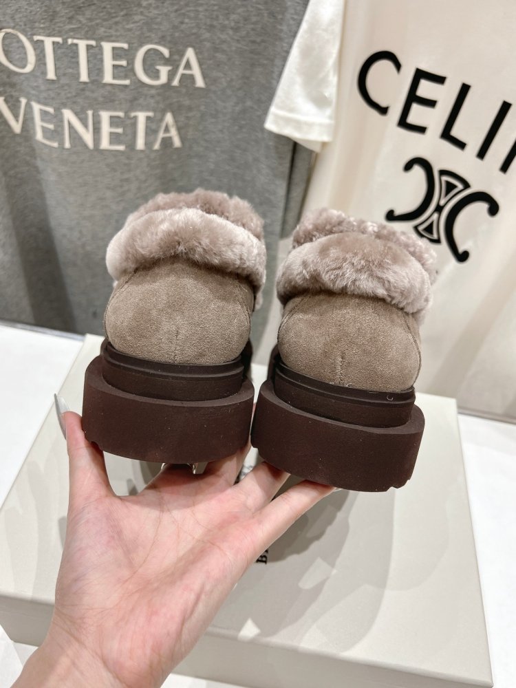 Лоферы на меху зимние женские фото 8